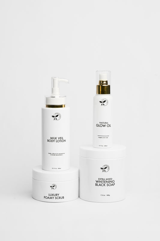 MILK VEIL STARTER SET WITH GLOW OIL