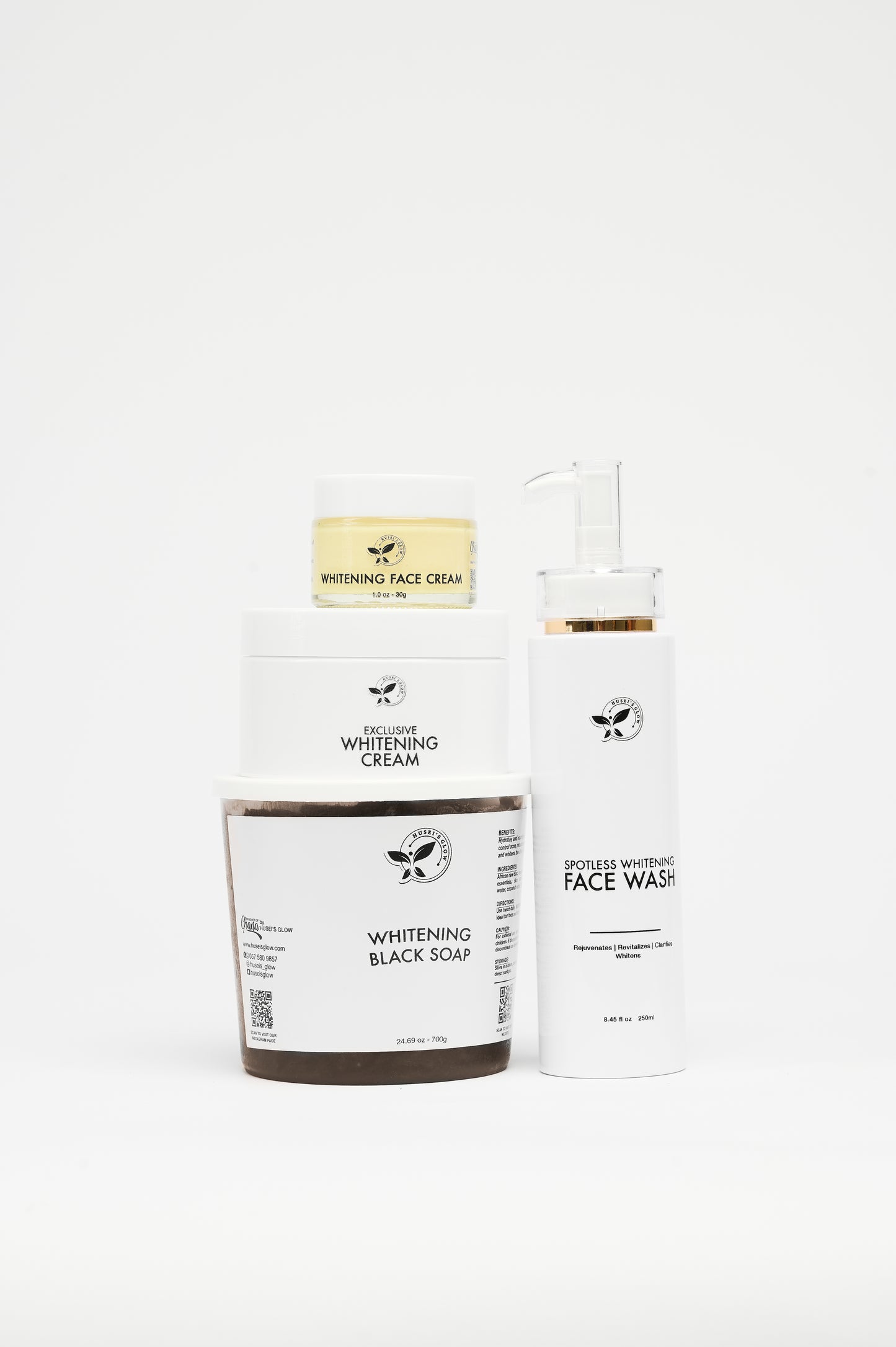 WHITENING BLACK SOAP $ WHINING CREAM SET ( MINI)