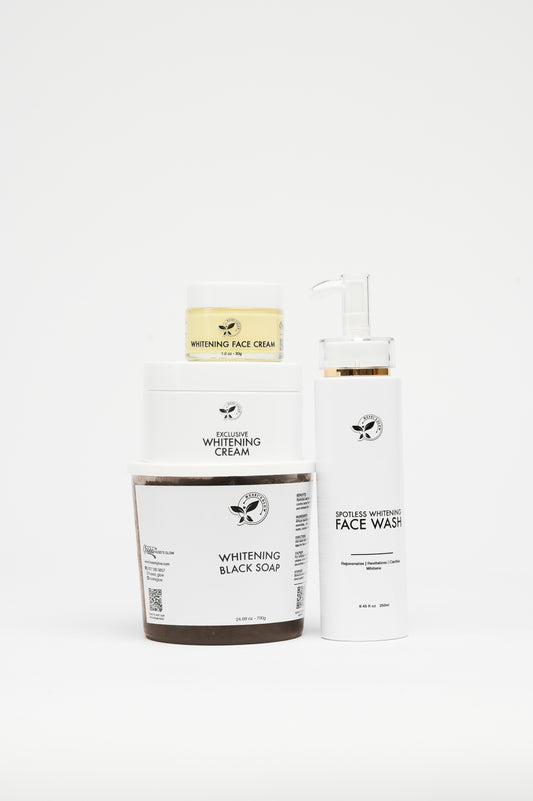 WHITENING BLACK SOAP $ WHINING CREAM SET ( MINI)