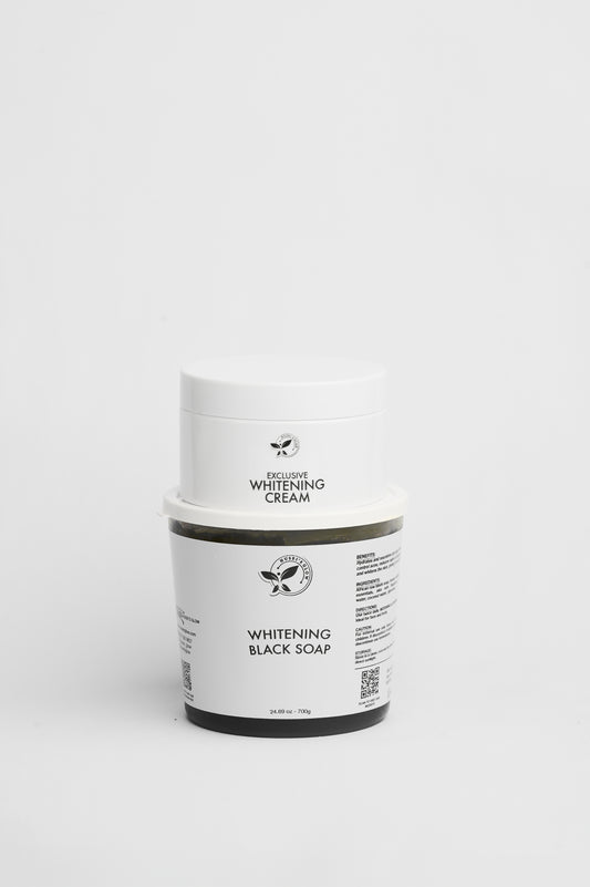 EXCLUSIVE WHITENING BOBY CREAM & WHITENING BLACK SOAP REGULAR