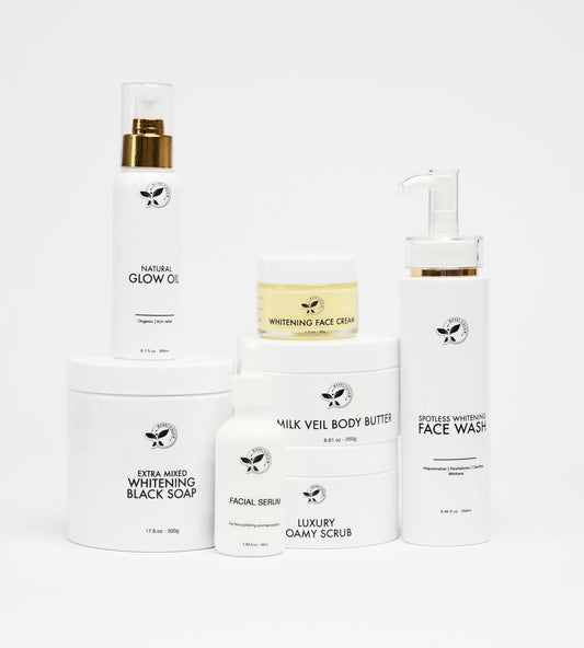 MILK VEIL BUTTER $ WHITENING BODY SCRUB SET